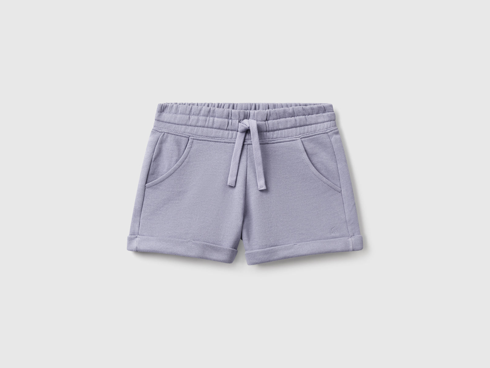 Shorts in felpa 100% cotone da bambina pervinca | Benetton Outlet