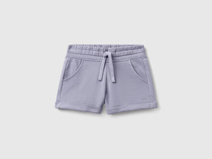 Shorts in felpa 100% cotone