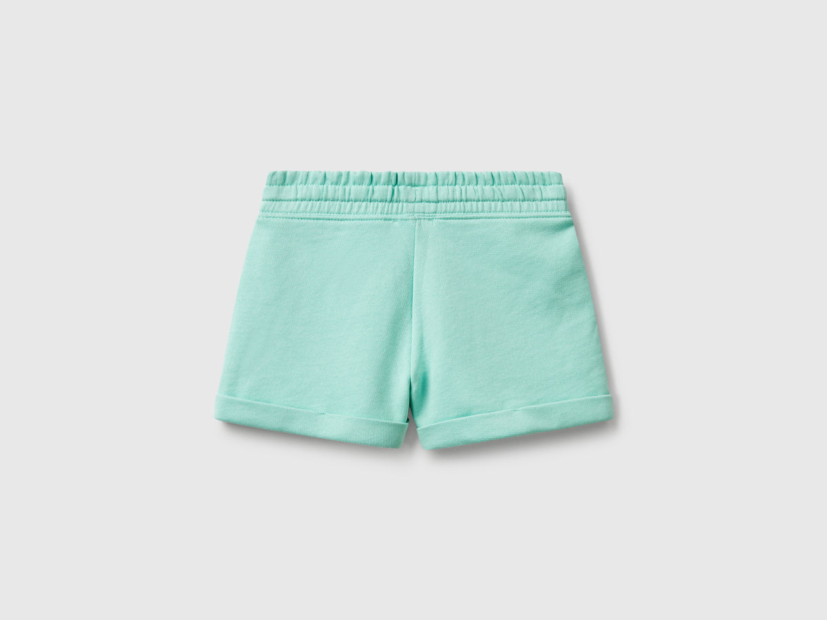 Shorts in felpa 100% cotone