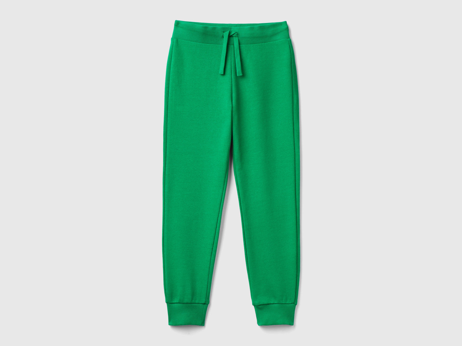Pantaloni sportivi con coulisse da bambino verde | Benetton Outlet
