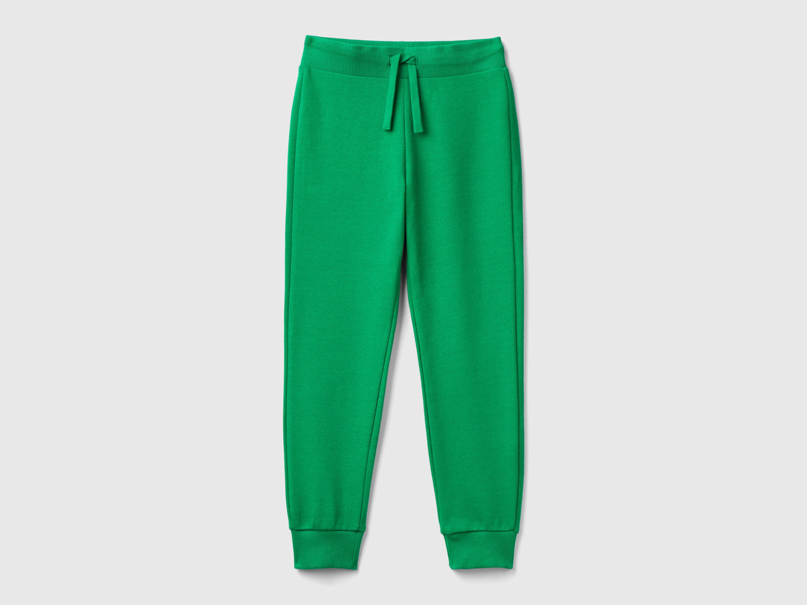 Pantaloni sportivi con coulisse da bambino verde | Benetton Outlet