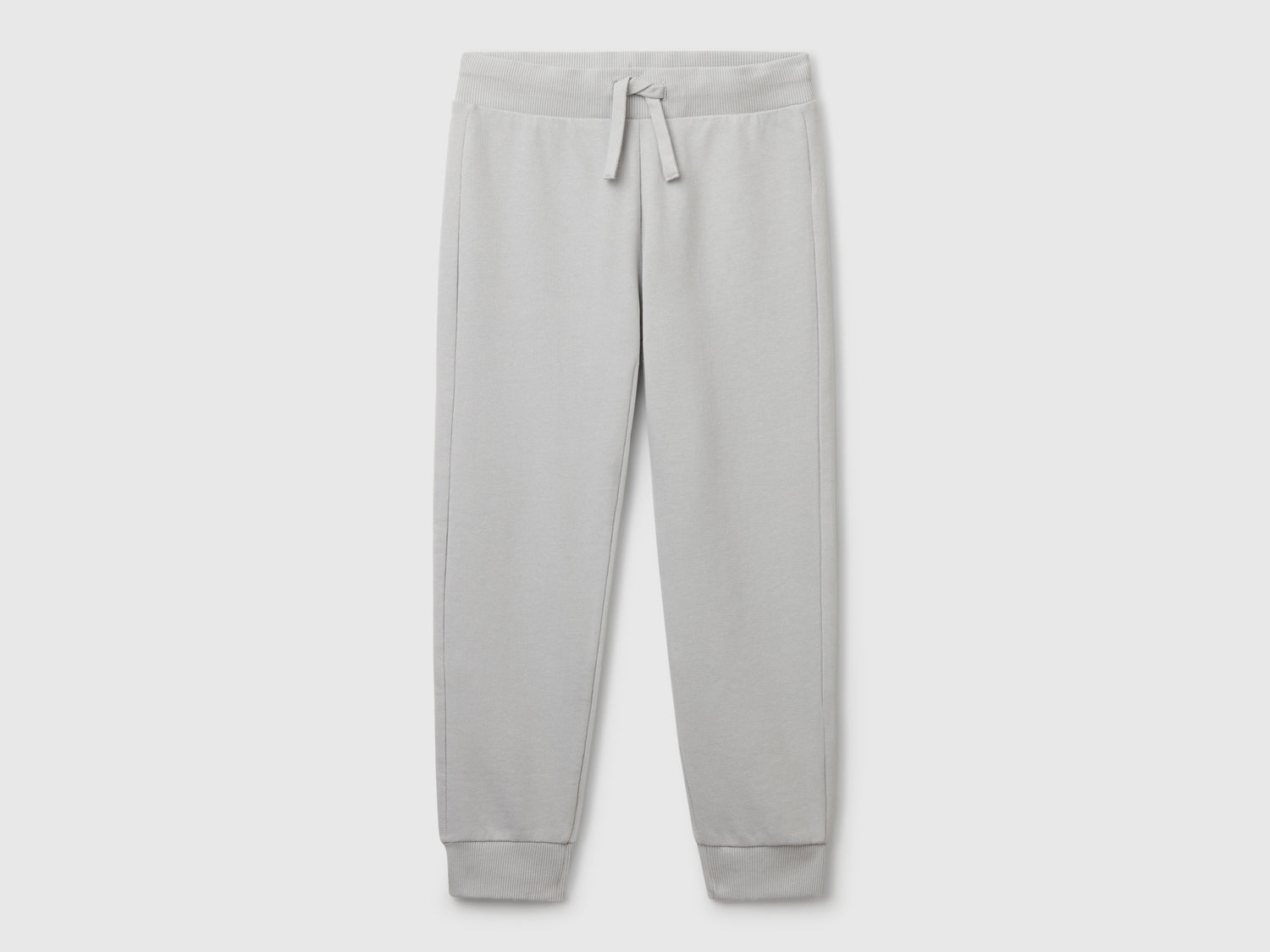 Pantaloni sportivi con coulisse da bambino grigio | Benetton Outlet
