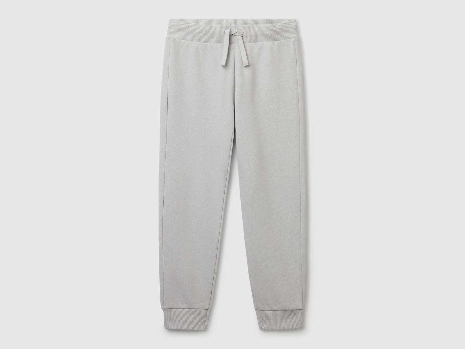 Pantaloni sportivi con coulisse da bambino grigio | Benetton Outlet