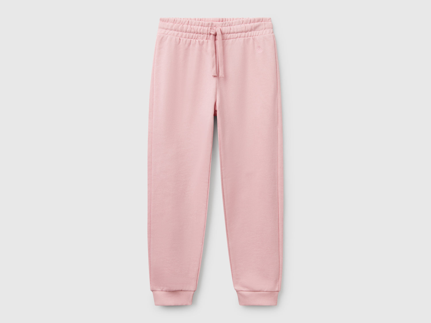 Pantaloni in felpa con logo da bambina rosa | Benetton Outlet