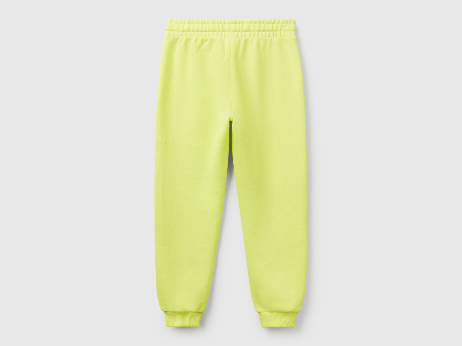 Pantaloni in felpa con logo da bambina lime 2 | Benetton Outlet