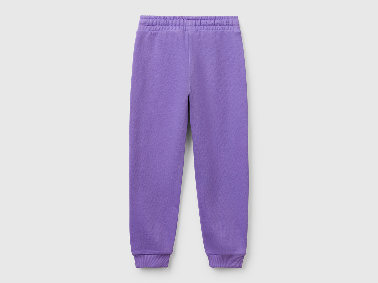 Pantaloni in felpa con logo da bambina pervinca 2 | Benetton Outlet