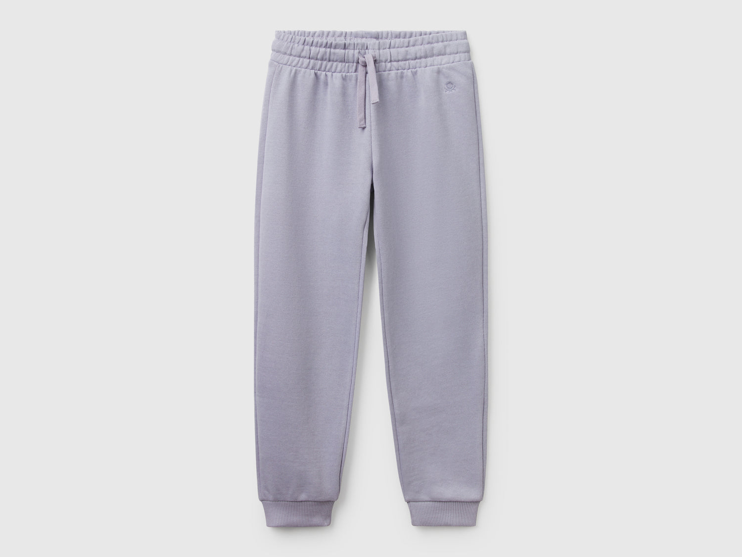 Pantaloni in felpa con logo da bambina pervinca | Benetton Outlet