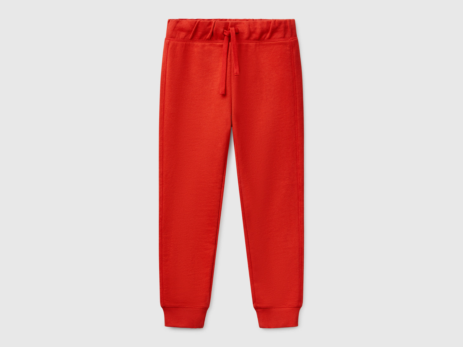 Pantaloni in felpa con logo da bambino rosso | Benetton Outlet