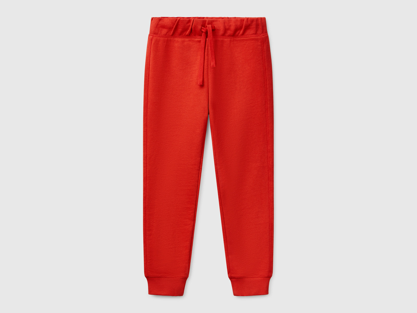 Pantaloni in felpa con logo da bambino rosso | Benetton Outlet