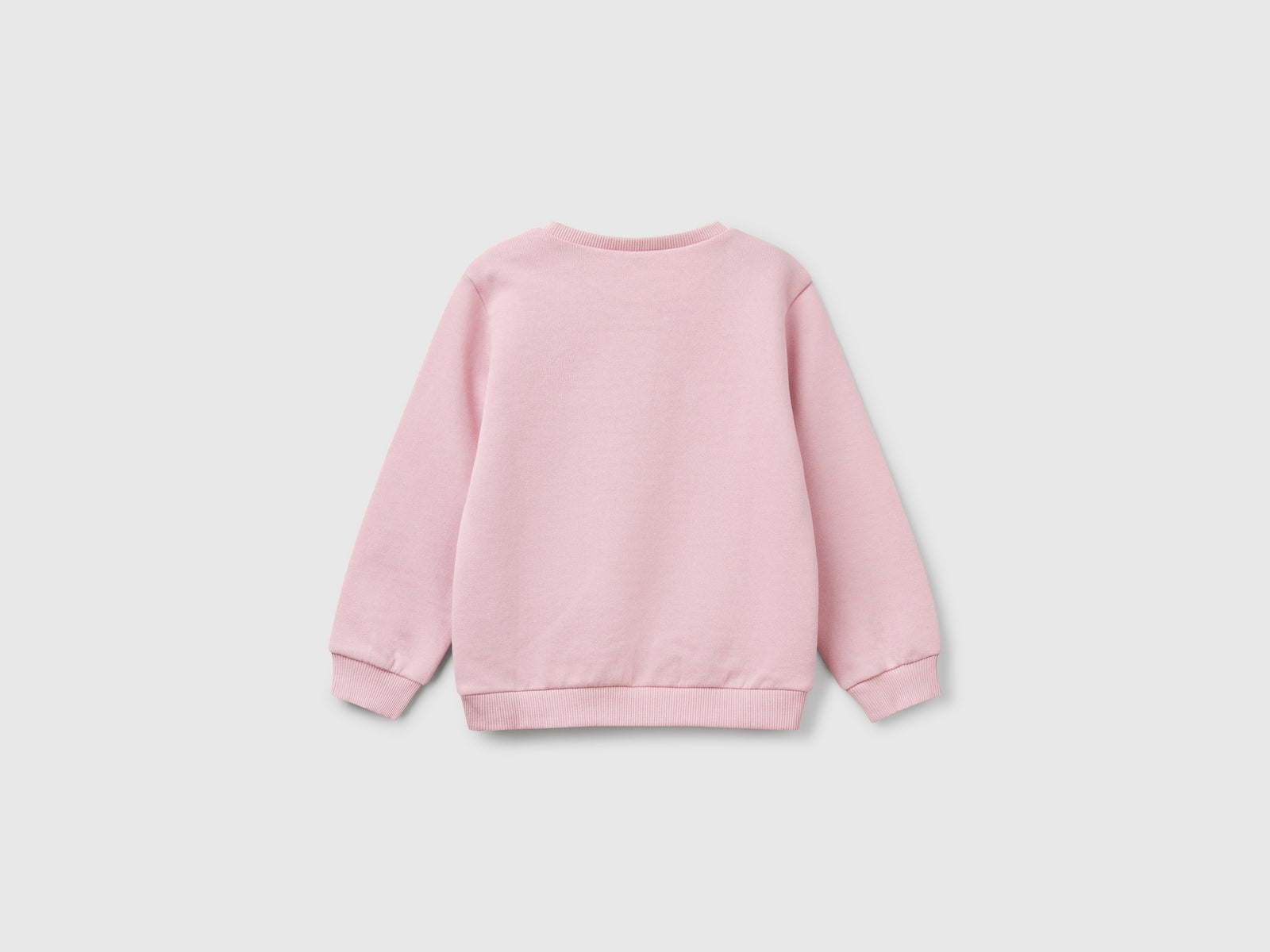 Felpa con applicazione effetto petali da bimba rosa 2 | Benetton Outlet