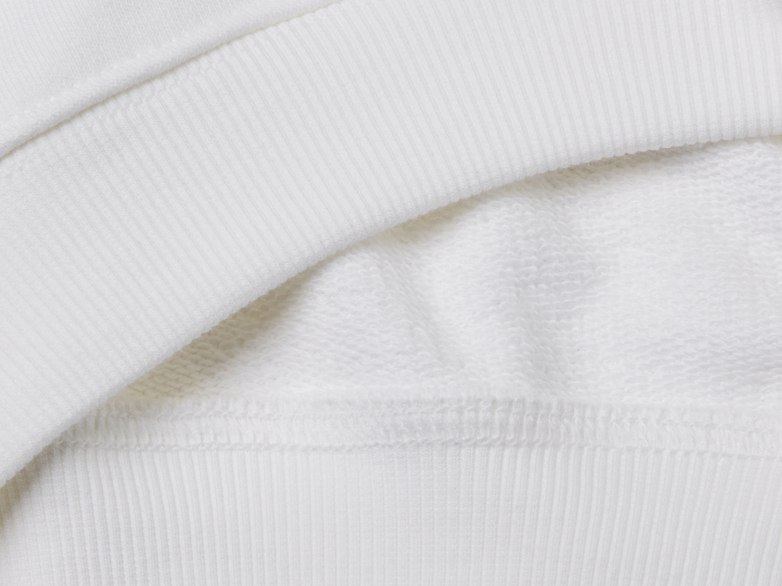 Felpa con cappuccio 100% cotone da bimbo bianco 3 | Benetton Outlet