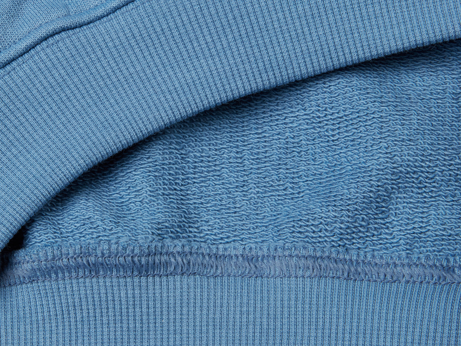 Felpa con cappuccio 100% cotone da bimbo azzurro 3 | Benetton Outlet