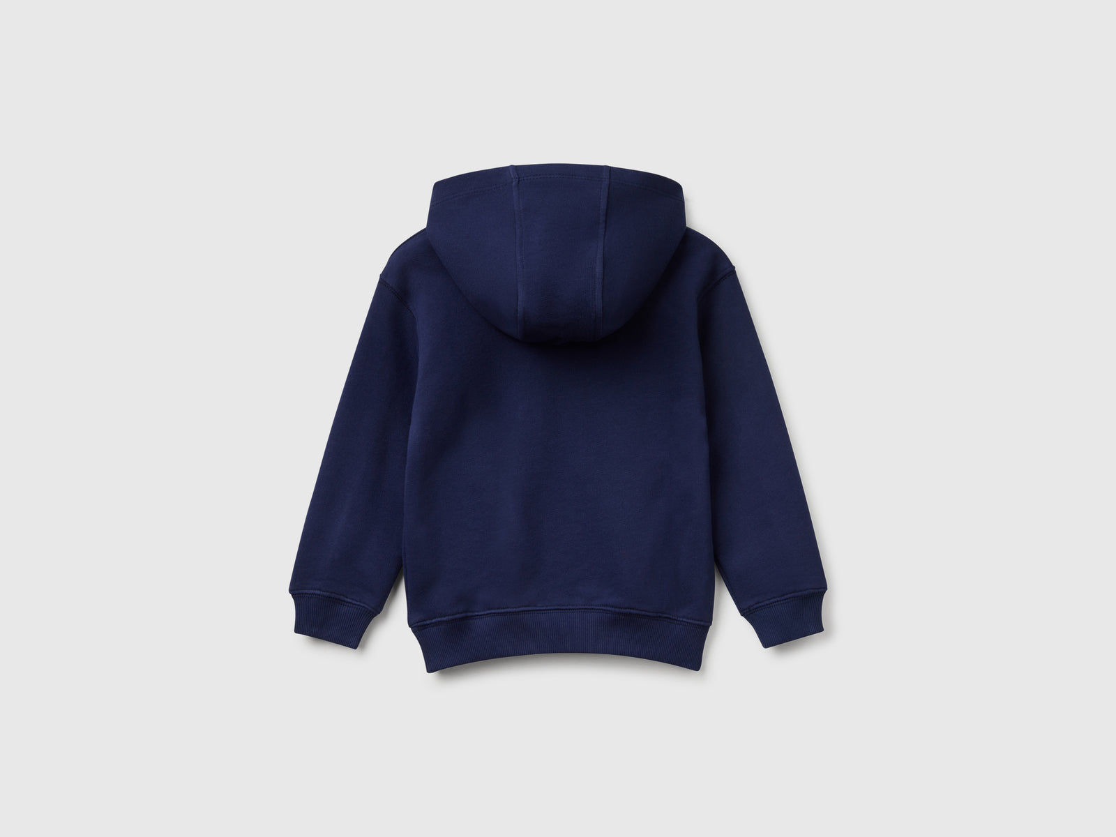 Felpa con cappuccio 100% cotone da bimbo blu scuro 2 | Benetton Outlet