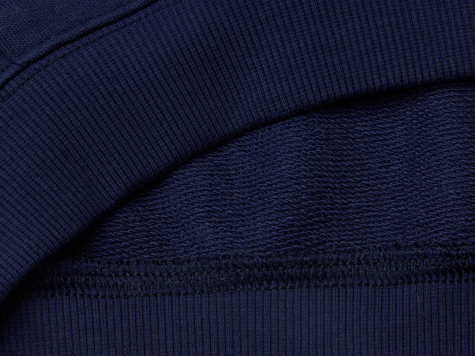 Felpa con cappuccio 100% cotone da bimbo blu scuro 3 | Benetton Outlet