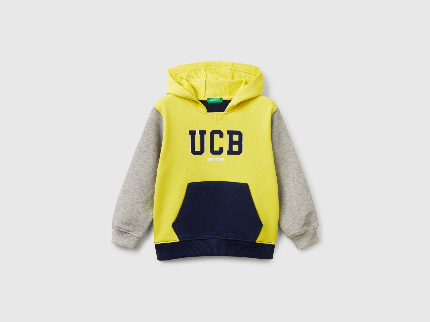 Felpa con cappuccio 100% cotone da bimbo multi-color | Benetton Outlet