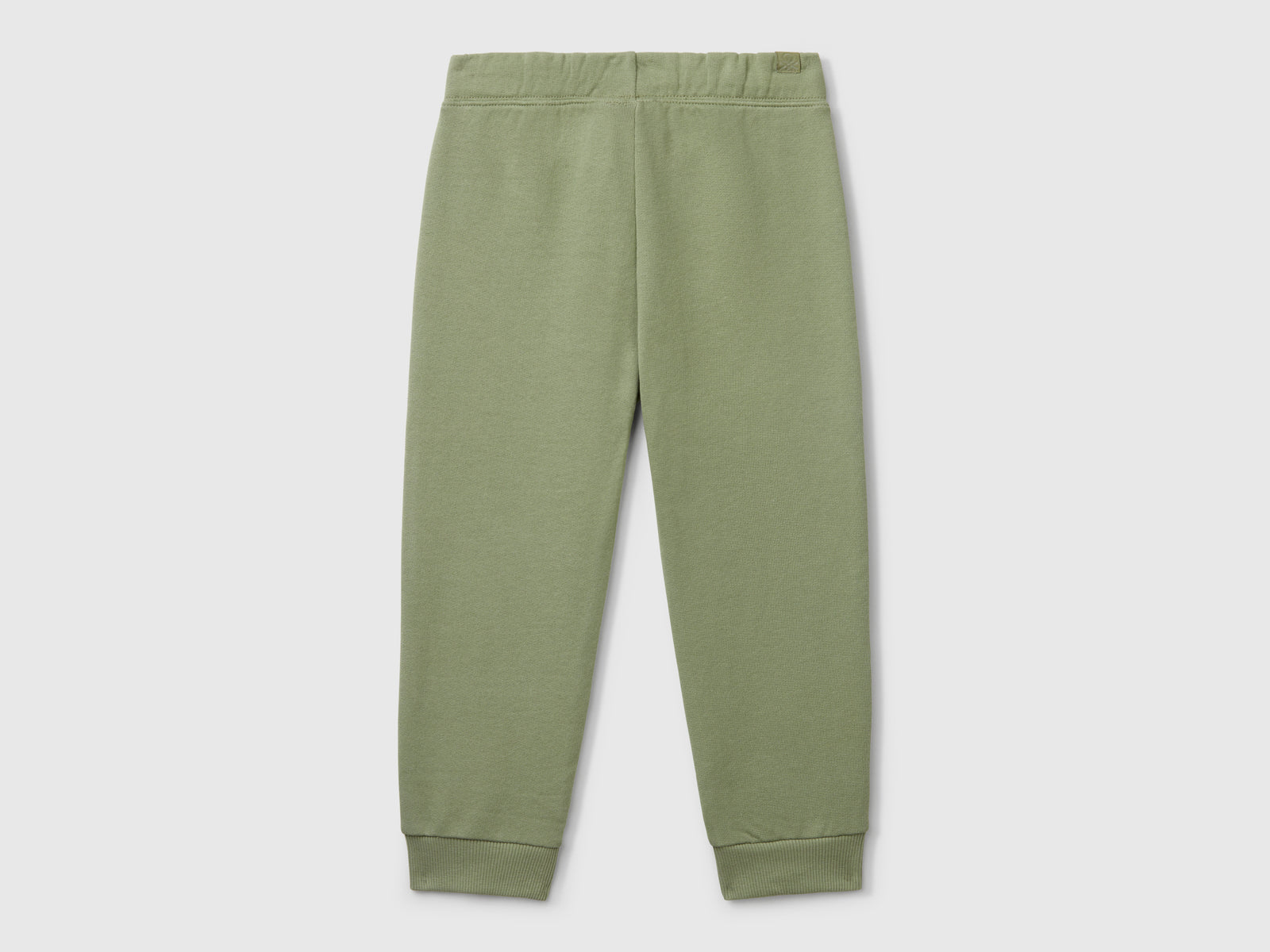 Joggers in felpa regular fit da bimbo verde oliva 2 | Benetton Outlet