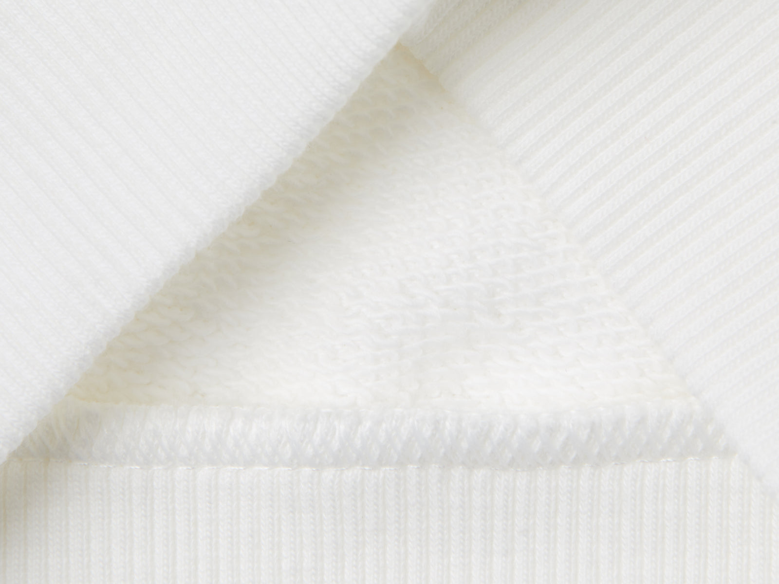 Felpa con cappuccio in cotone da neonato bianco panna 3 | Benetton Outlet