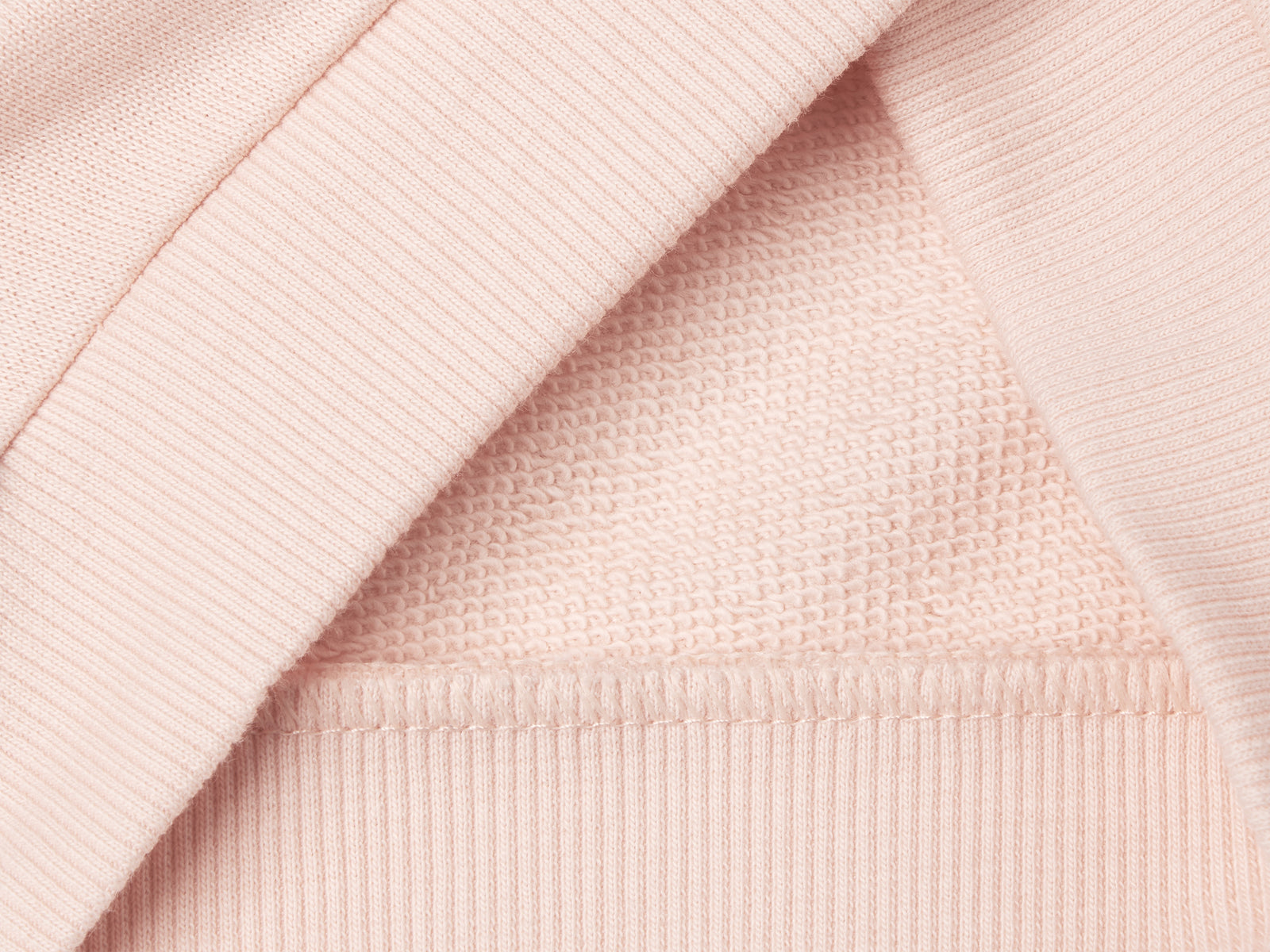 Felpa con cappuccio in cotone da neonato rosa tenue 3 | Benetton Outlet