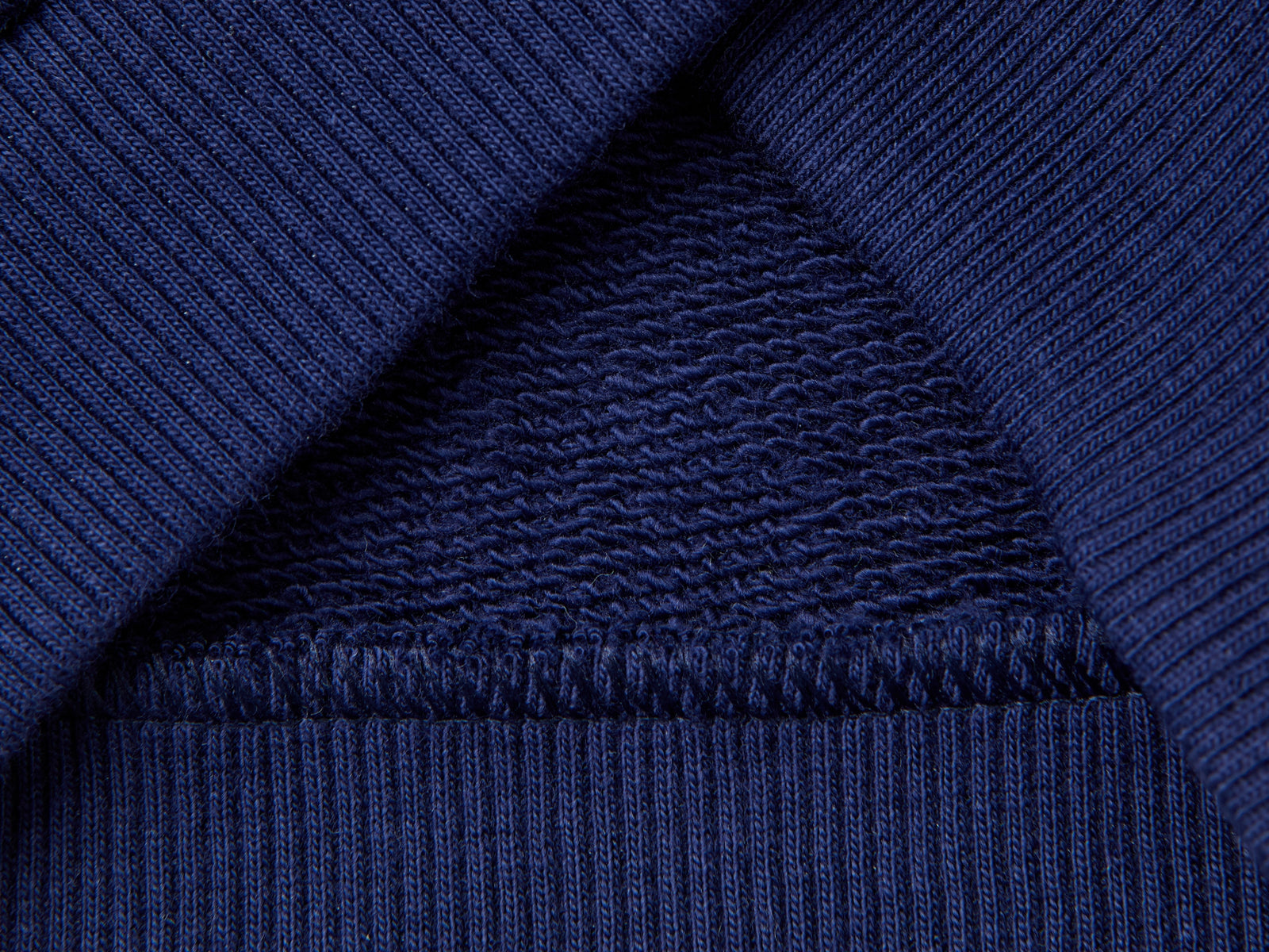 Felpa con cappuccio in cotone da neonato blu scuro 3 | Benetton Outlet