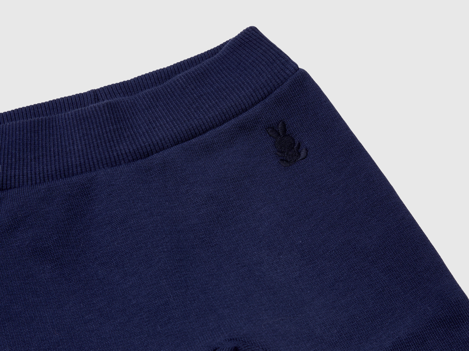 Pantaloni in felpa di cotone da neonato blu scuro 3 | Benetton Outlet