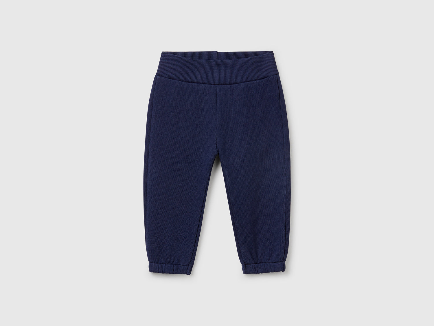 Pantaloni in felpa di cotone da neonato blu scuro | Benetton Outlet