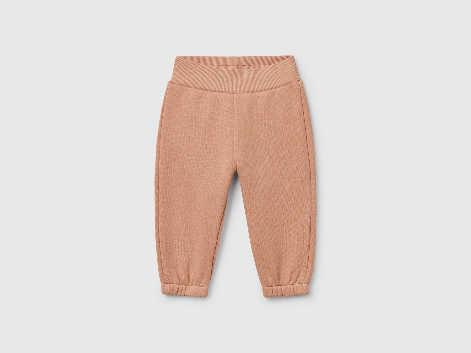 Pantaloni in felpa di cotone da neonato cammello | Benetton Outlet