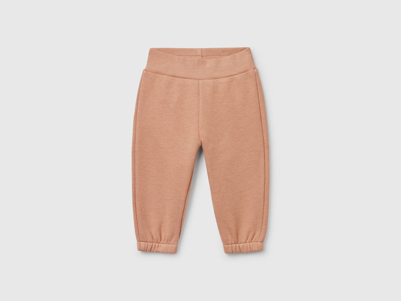 Pantaloni in felpa di cotone da neonato cammello | Benetton Outlet