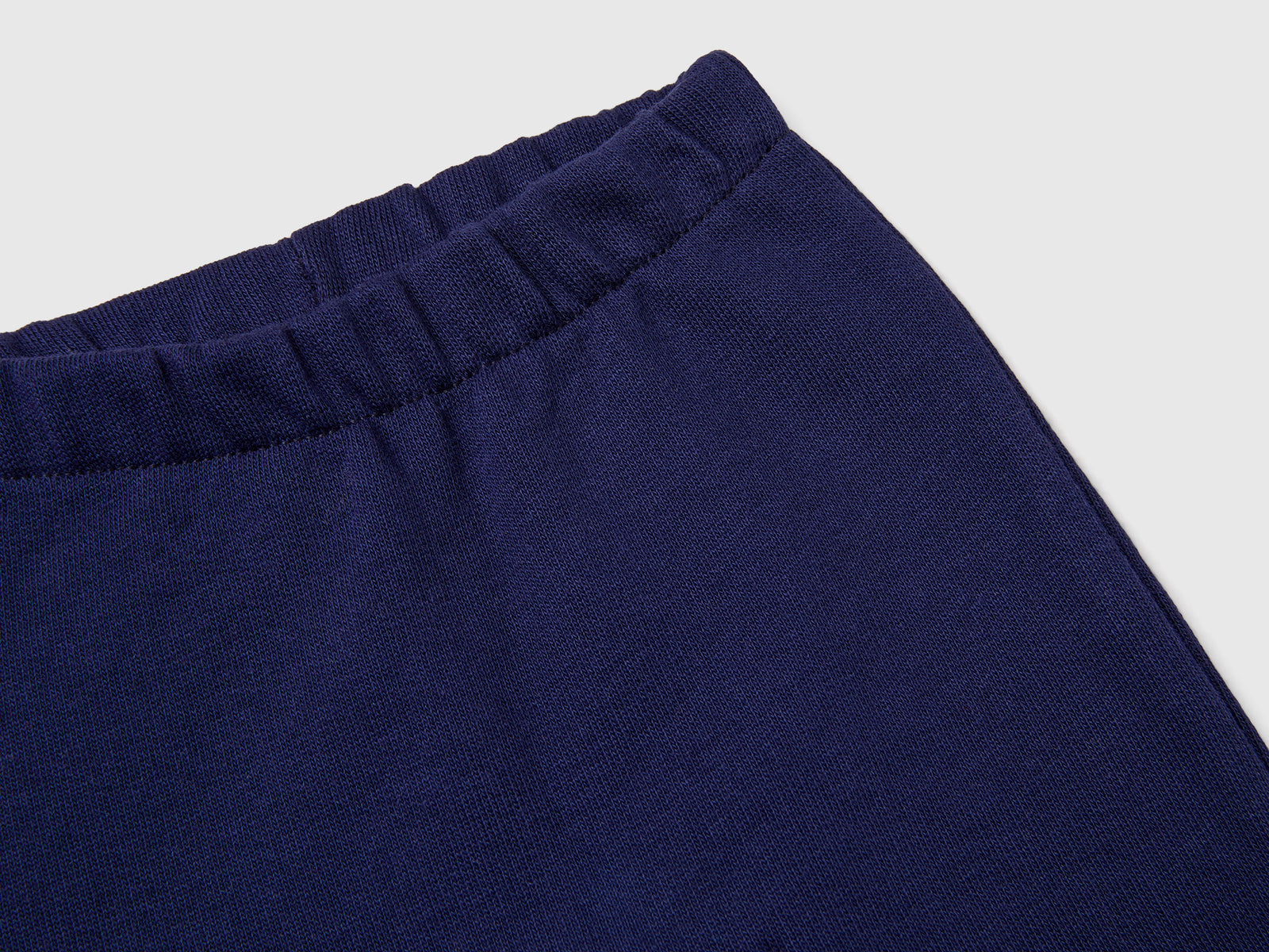 Completino in felpa di cotone da neonato blu scuro 4 | Benetton Outlet