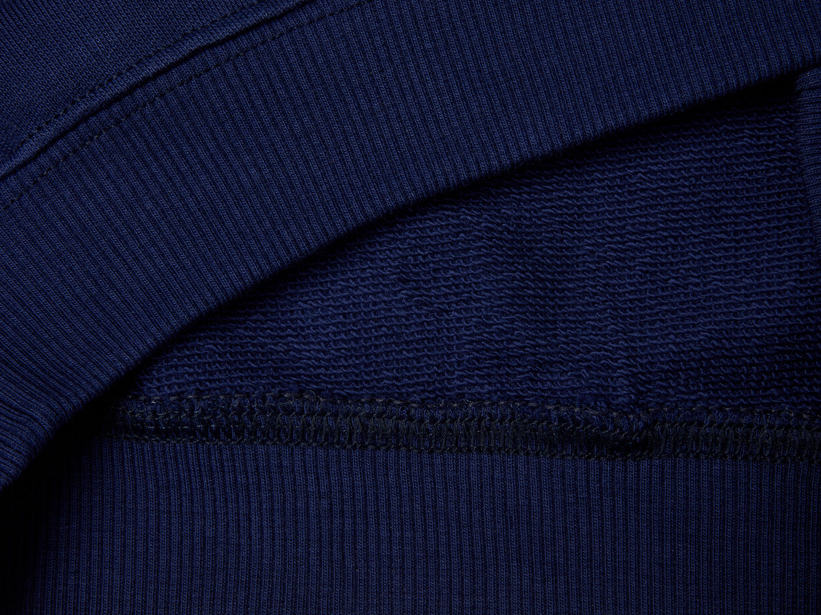 Felpa in cotone con stampa da bimbo blu scuro 3 | Benetton Outlet