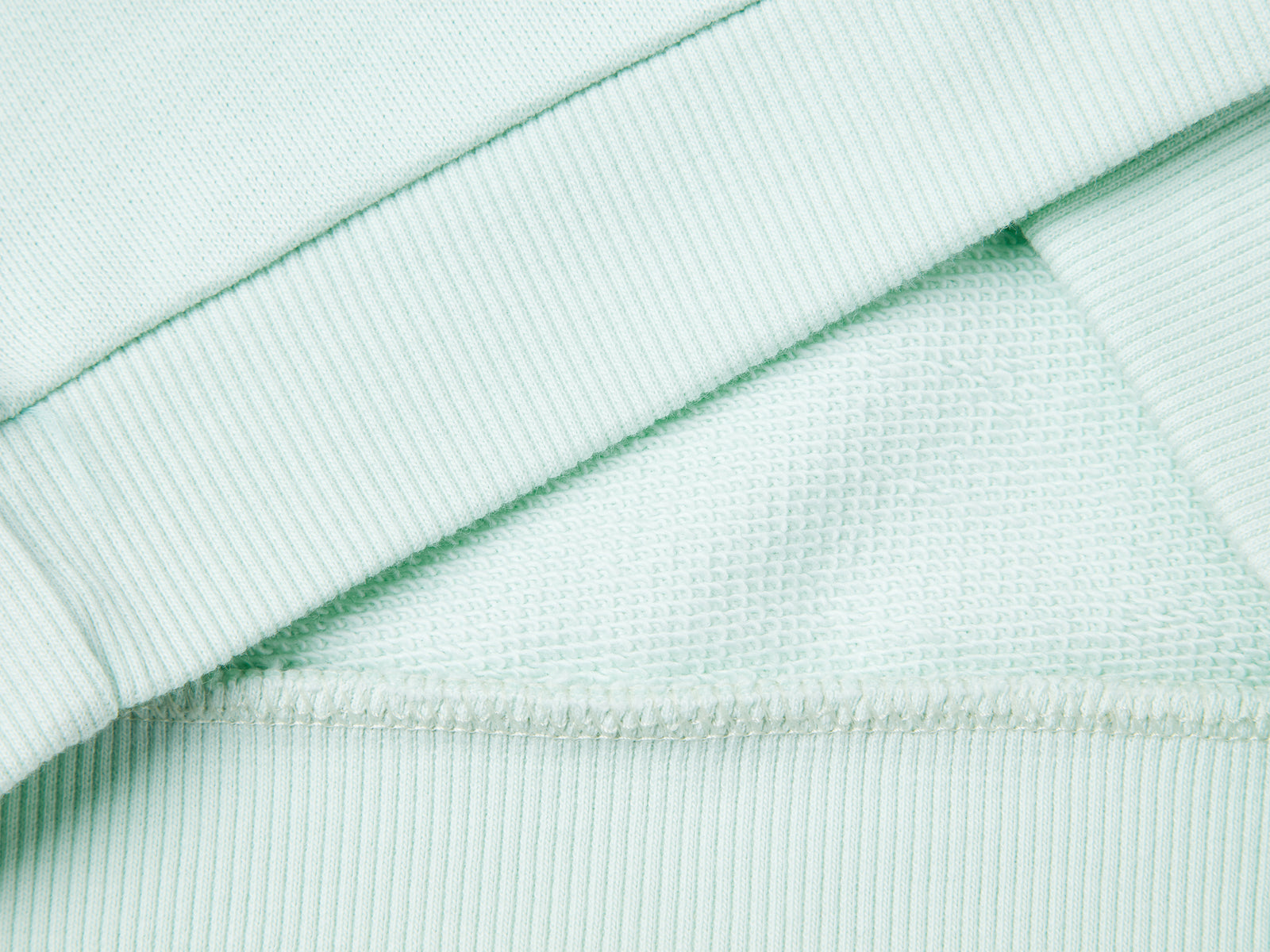 Cotton sweatshirt with glitter print da bimba verde acqua 3 | Benetton Outlet