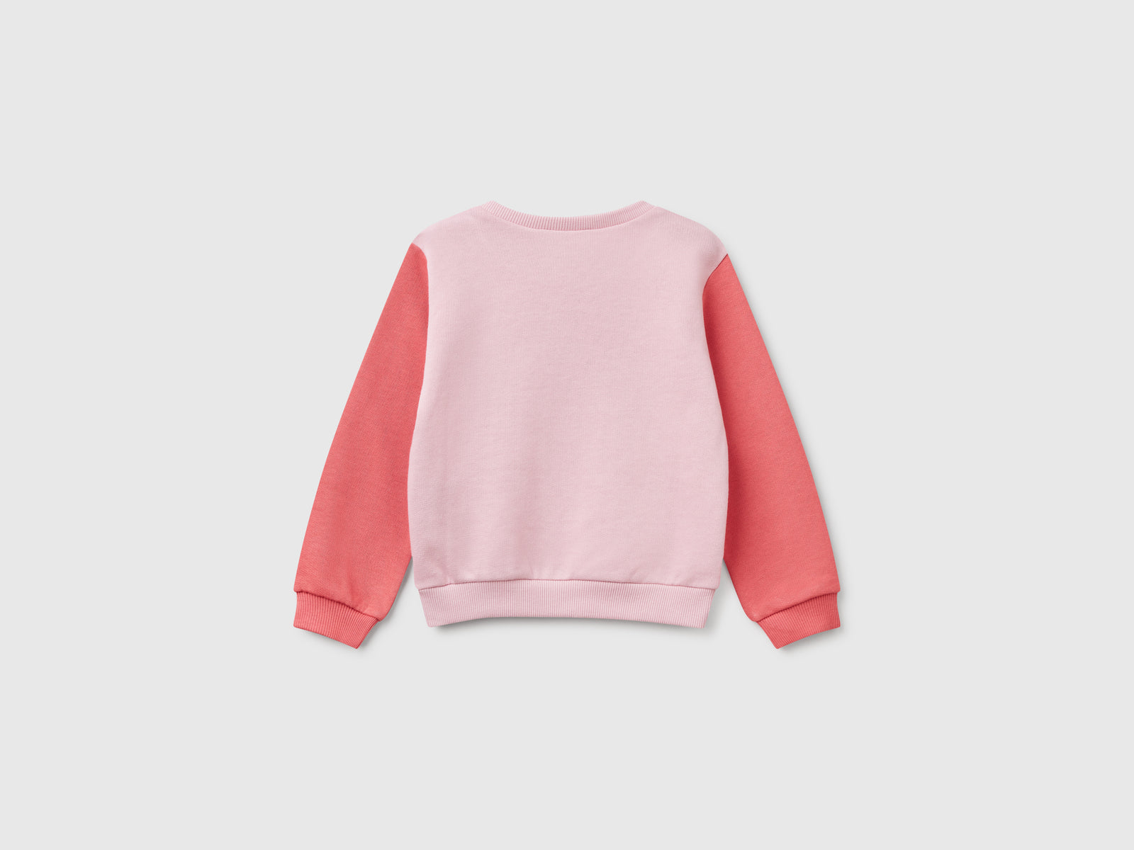 Cotton sweatshirt with glitter print da bimba multi-color 2 | Benetton Outlet