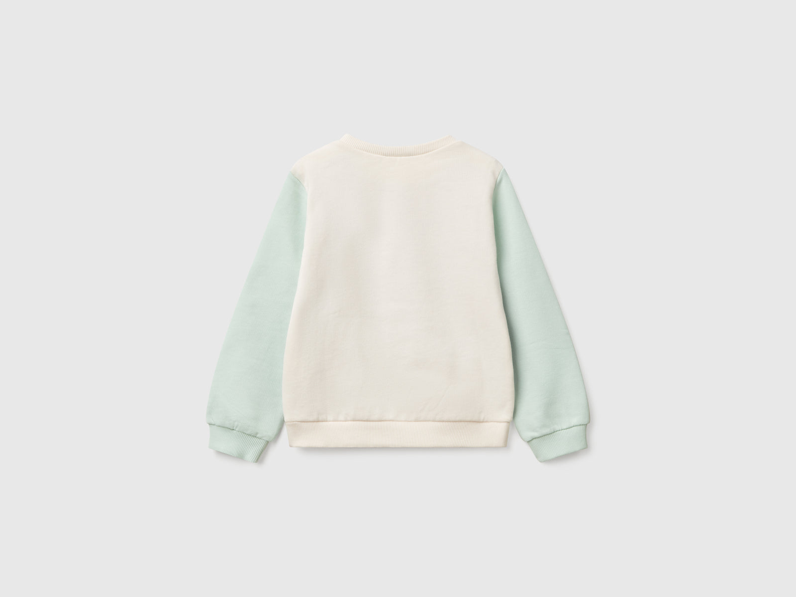 Felpa in cotone con stampa glitter da bimba multi-color 2 | Benetton Outlet