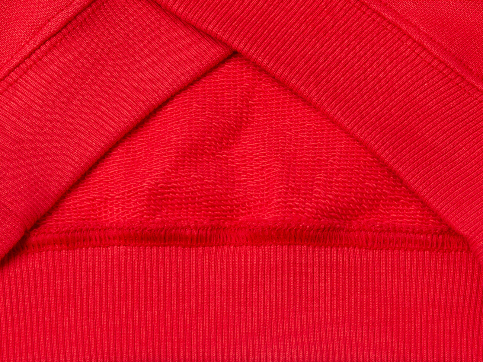 Felpa in cotone con zip da bimbo rosso 3 | Benetton Outlet