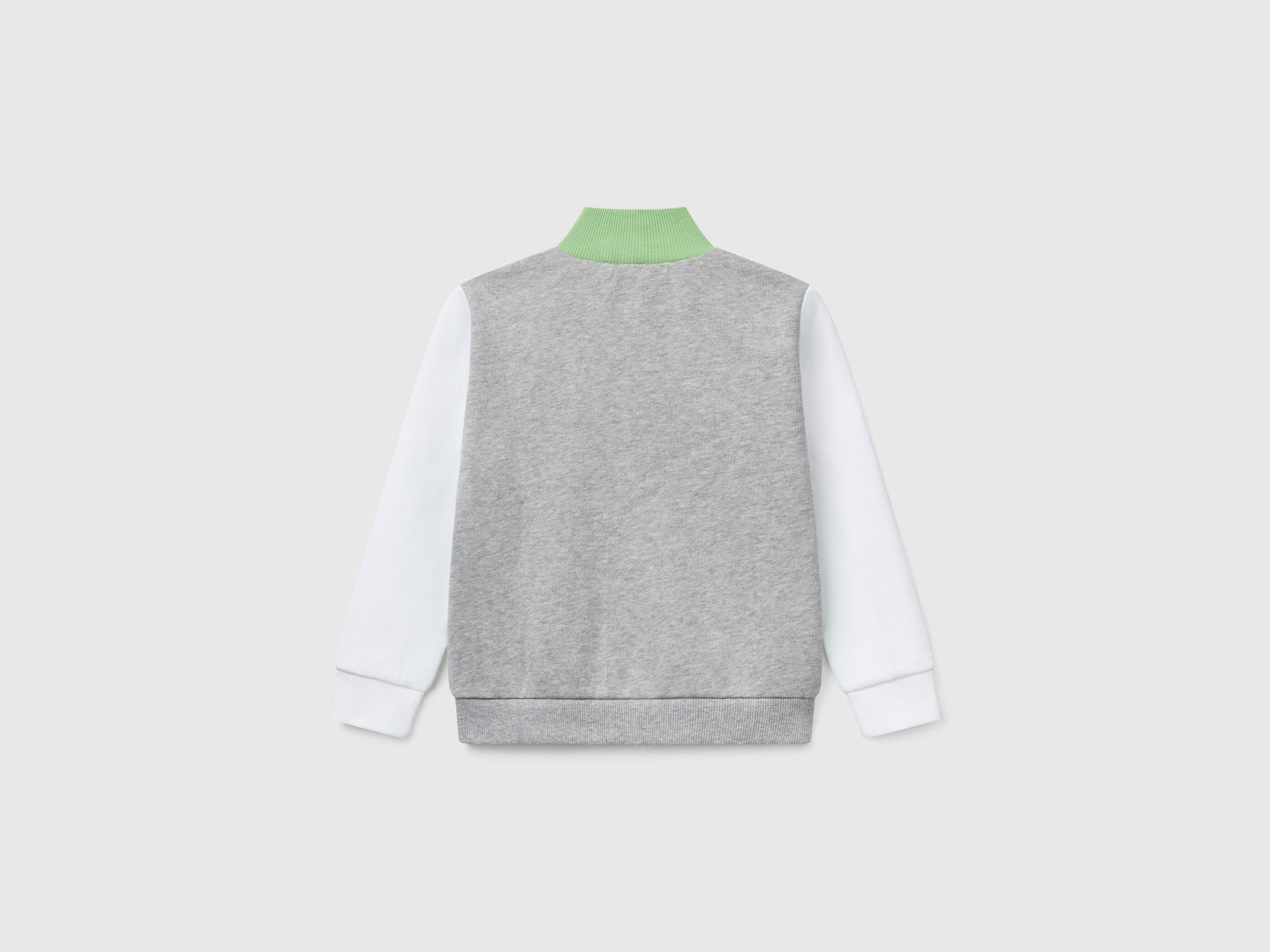 Felpa in cotone con zip da bimbo multi-color 2 | Benetton Outlet