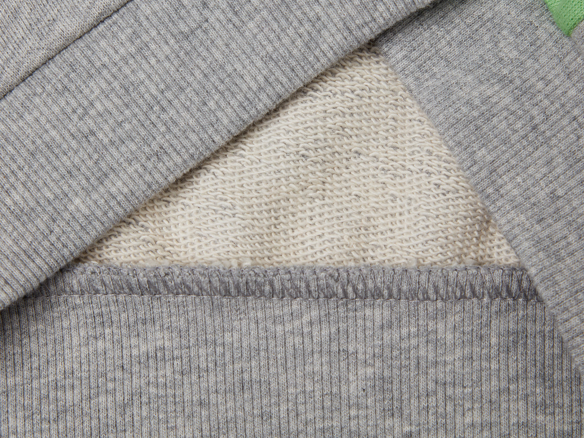 Felpa in cotone con zip