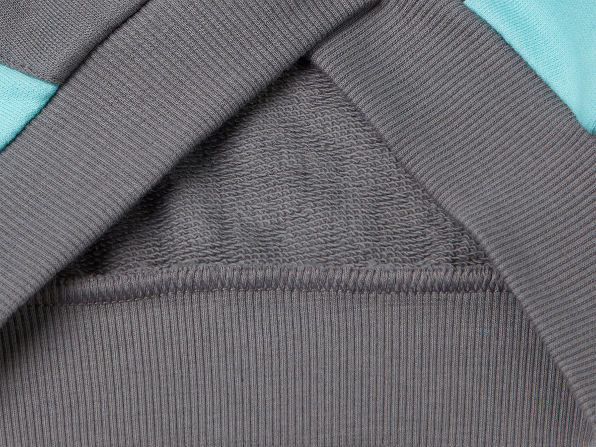 Felpa in cotone con zip