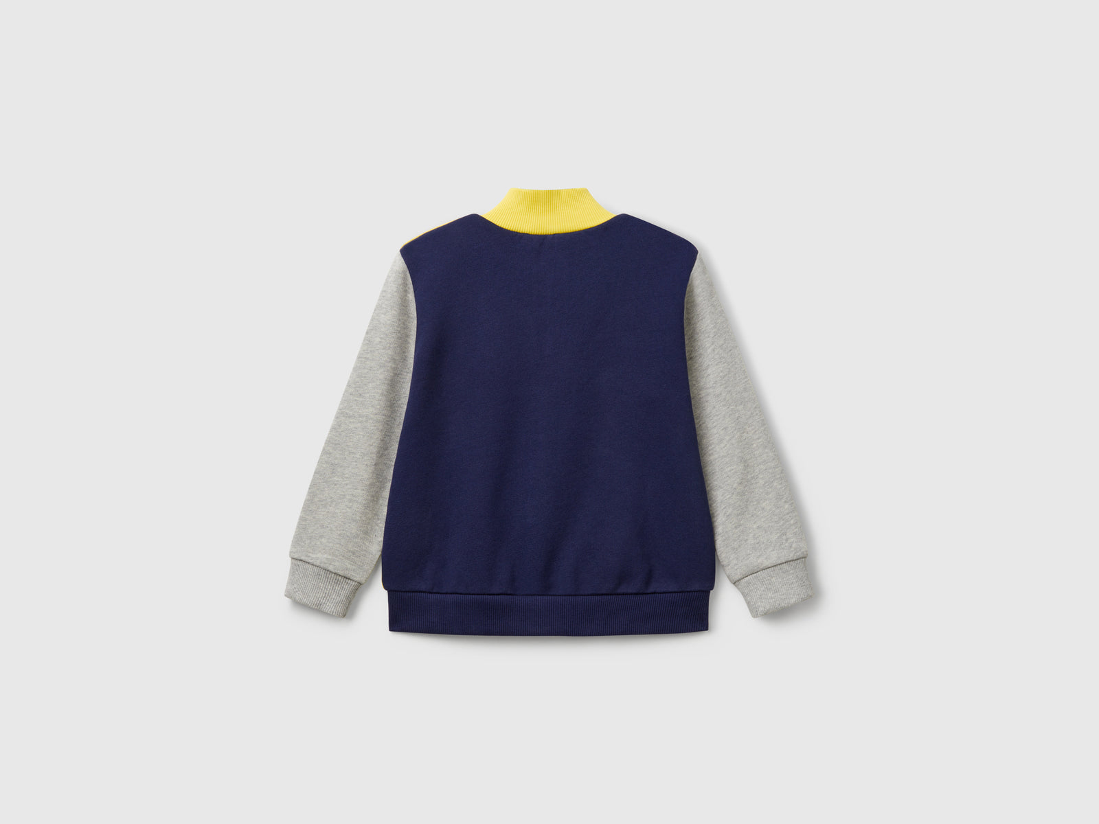 Felpa in cotone con zip da bimbo multi-color 2 | Benetton Outlet