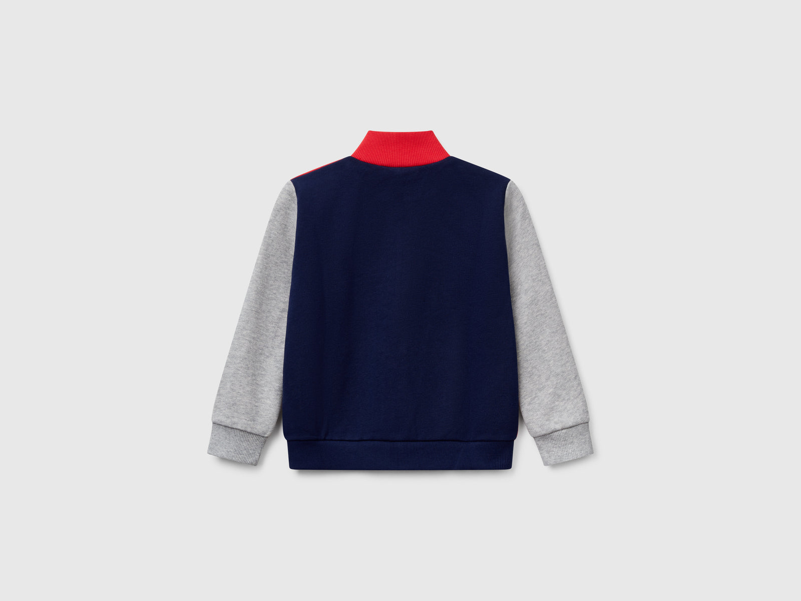 Felpa in cotone con zip da bimbo multi-color 2 | Benetton Outlet