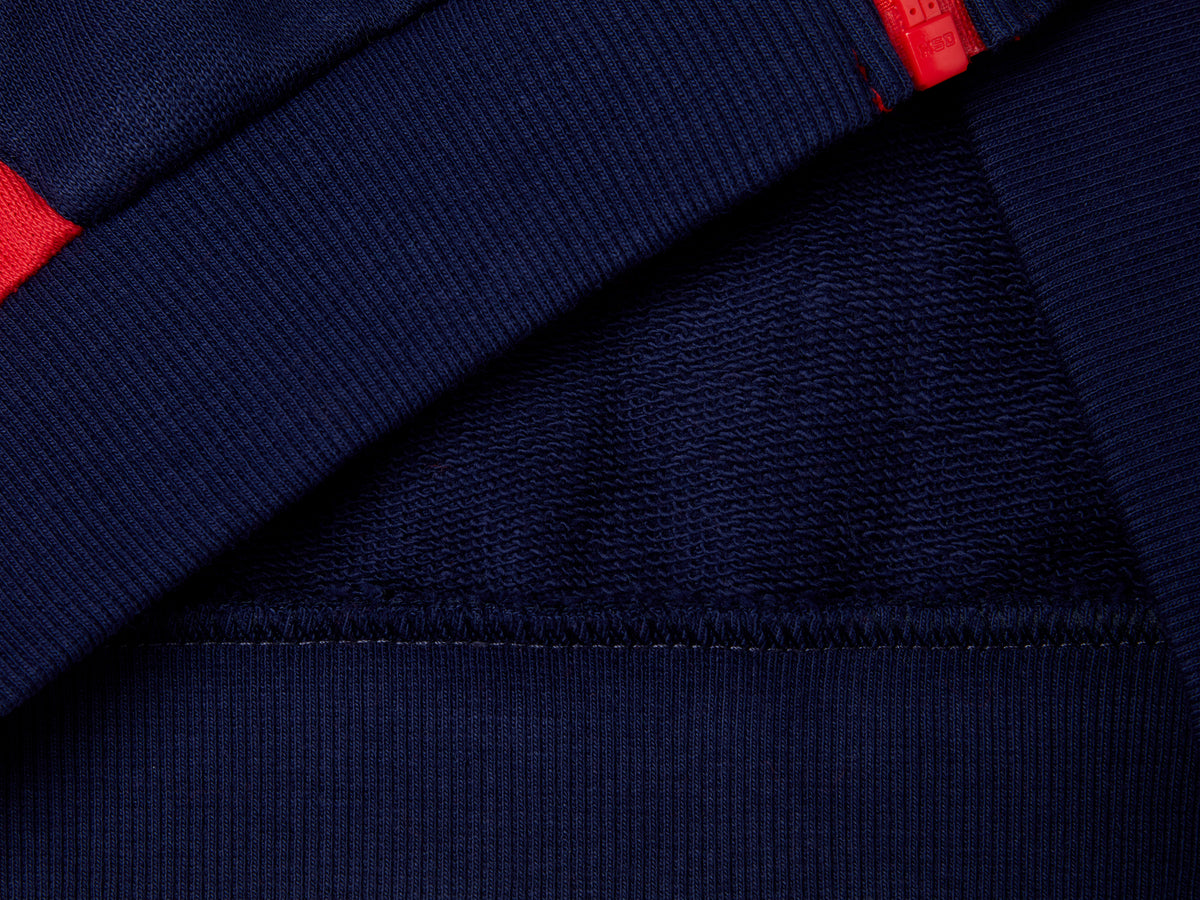 Felpa in cotone con zip