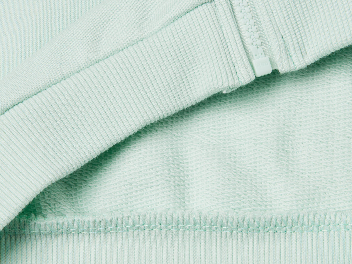 Cotton zip-up sweatshirt