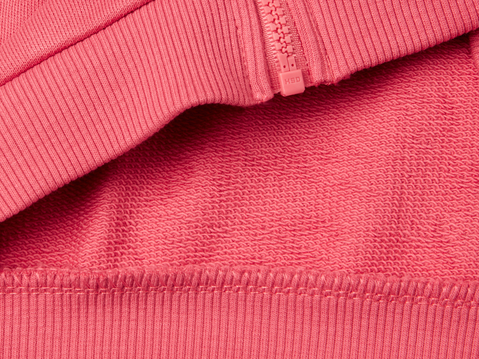 Felpa con zip in cotone da bimba ciclamino 3 | Benetton Outlet