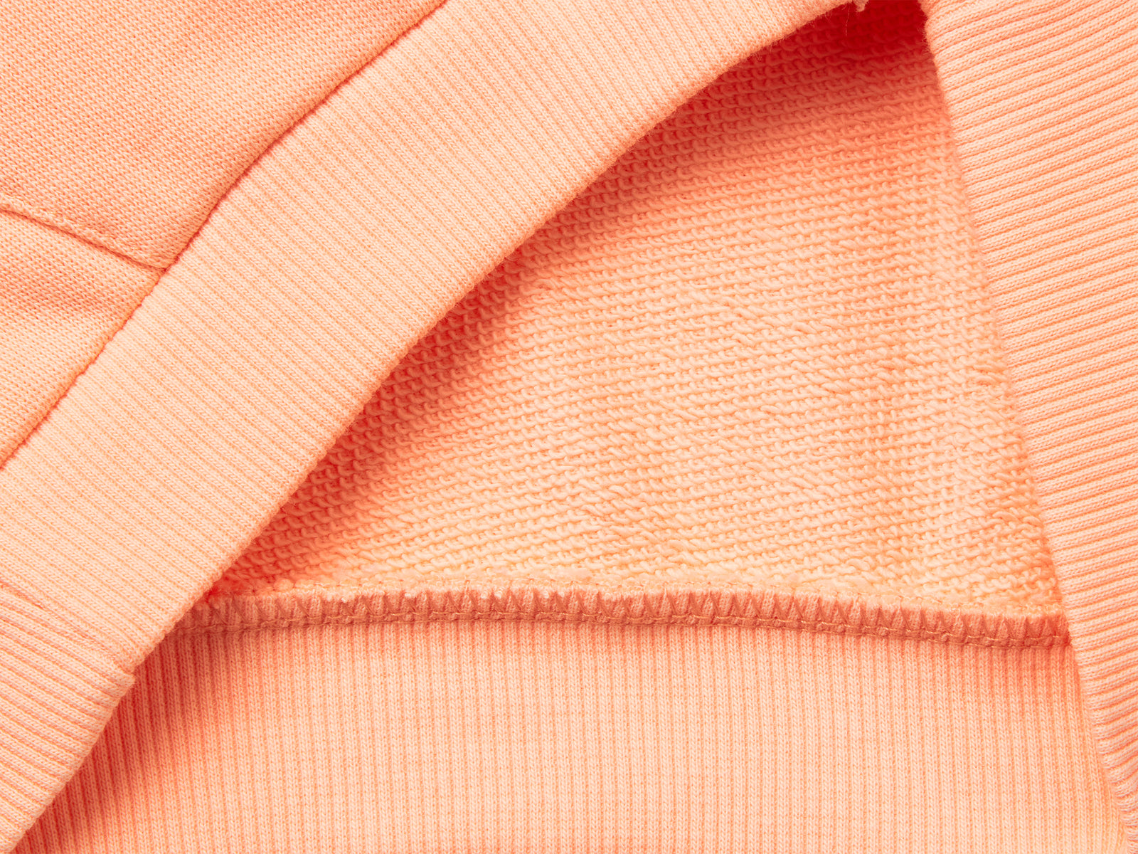 Felpa con zip in cotone da bimba pesca 3 | Benetton Outlet