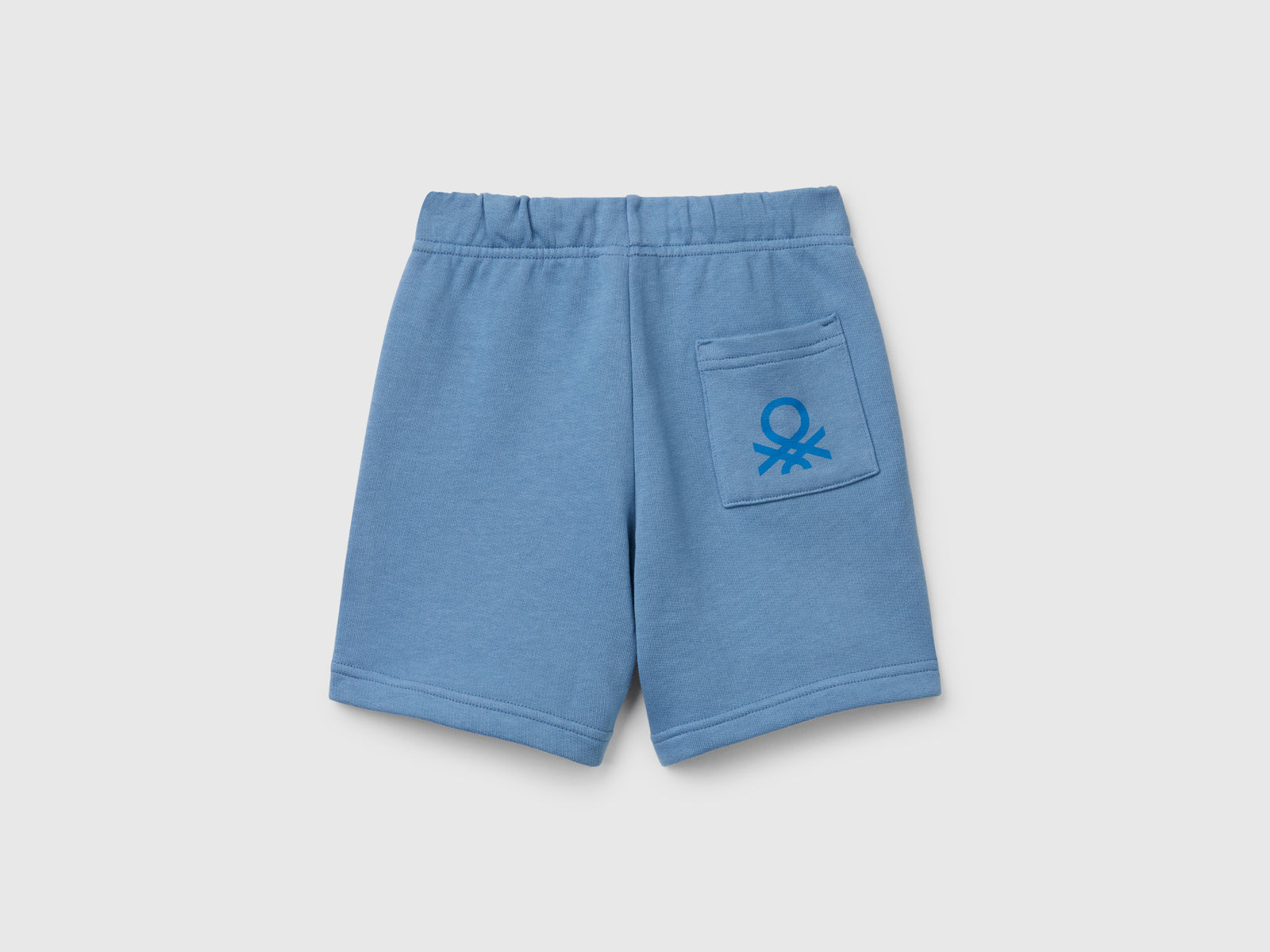 Bermuda in felpa di cotone da bimbo azzurro 2 | Benetton Outlet