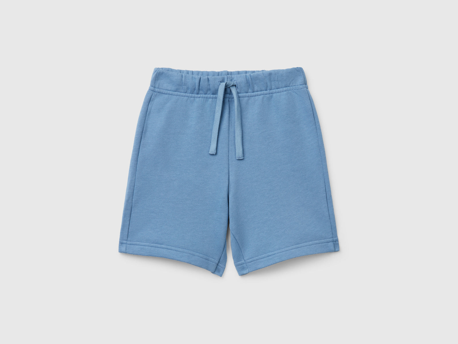 Bermuda in felpa di cotone da bimbo azzurro | Benetton Outlet