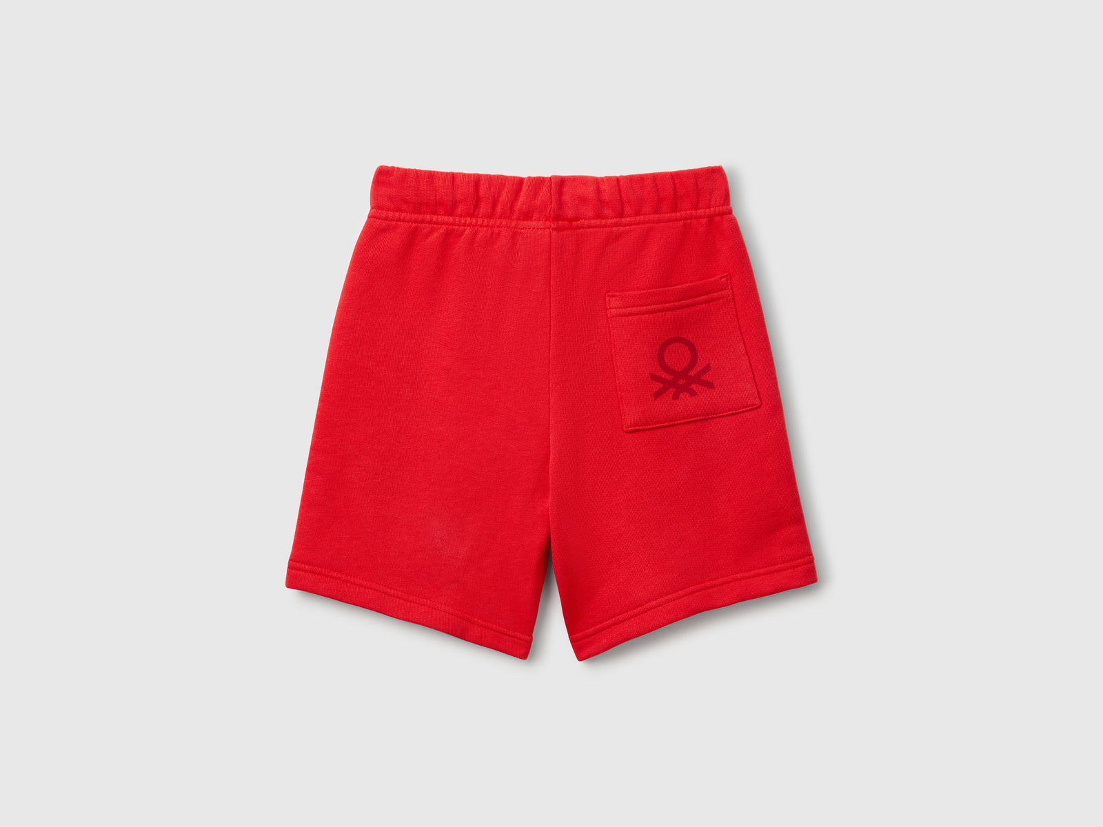 Bermuda in felpa di cotone da bimbo rosso 2 | Benetton Outlet