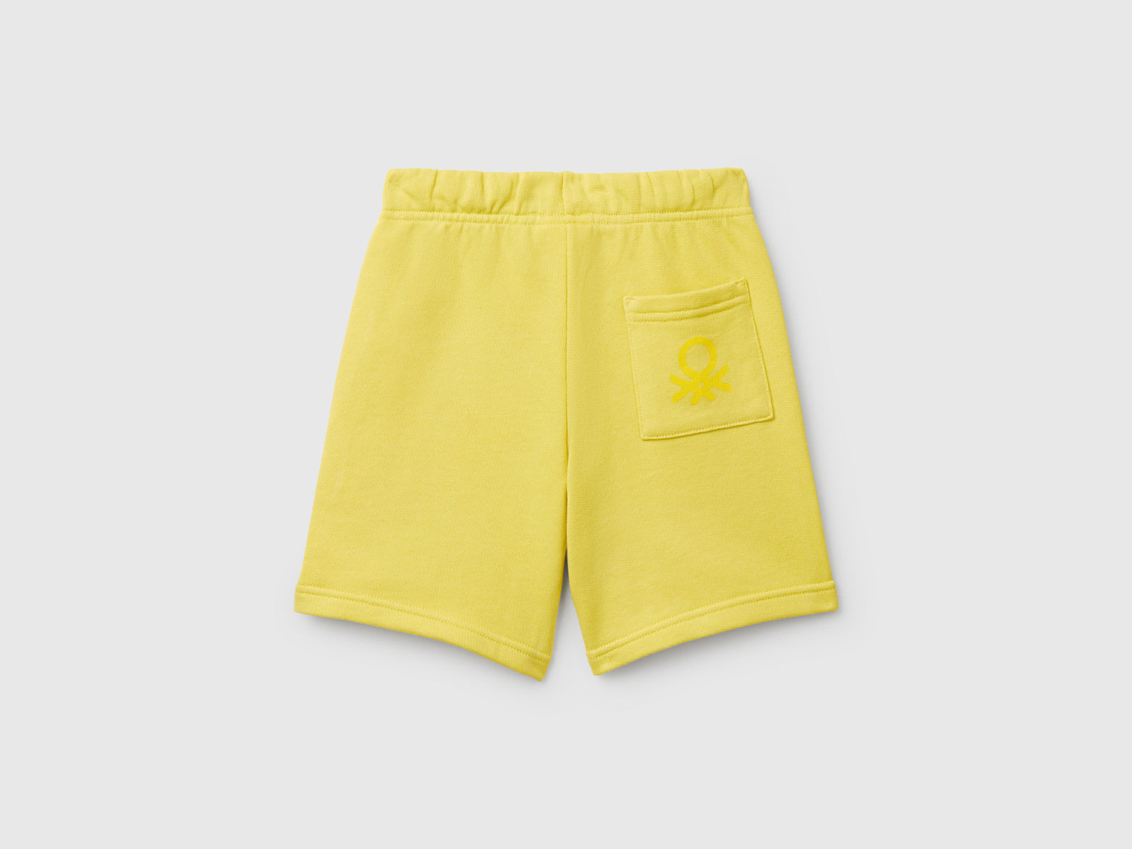 Bermuda in felpa di cotone da bimbo giallo 2 | Benetton Outlet