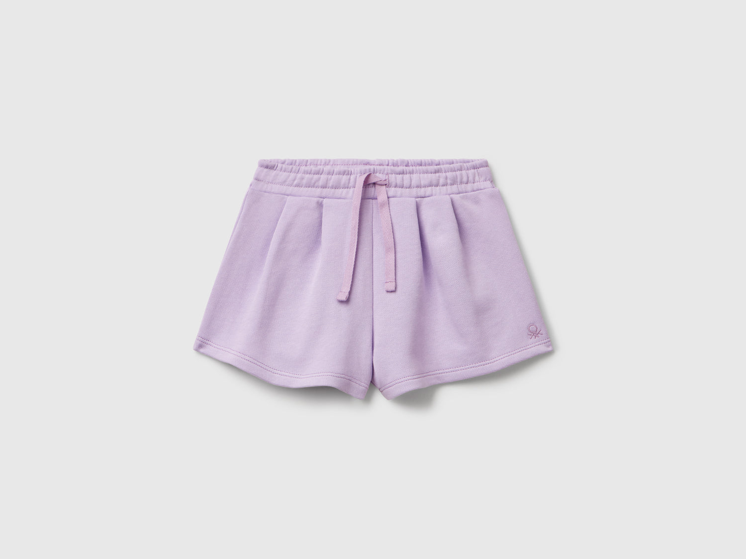 Shorts in felpa di cotone da bimba lilla | Benetton Outlet