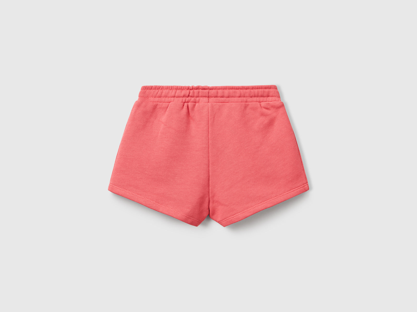 Shorts in felpa di cotone da bimba salmone 2 | Benetton Outlet