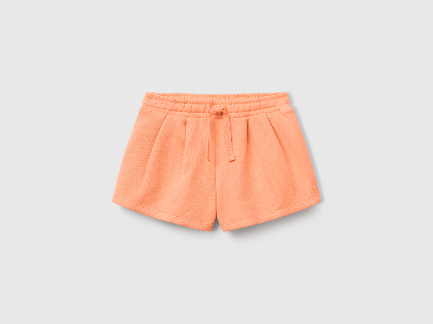 Shorts in felpa di cotone da bimba pesca | Benetton Outlet