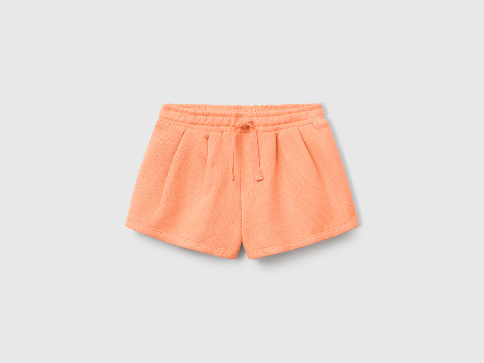 Shorts in felpa di cotone da bimba pesca | Benetton Outlet